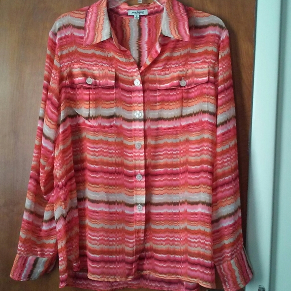 Bellefleur Striped Shirt size m - Picture 1 of 7